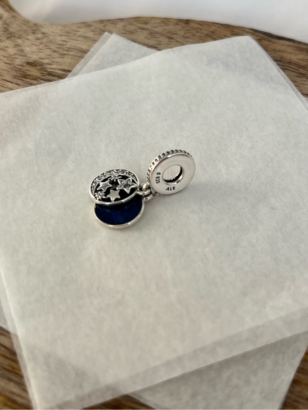 Pandora Moon and Blue Sky Dangle Charm